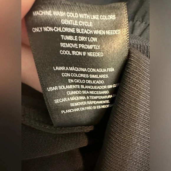 32 Degrees cool lightweight cinch waist short sleeve athleisure black dress - Picture 8 of 9